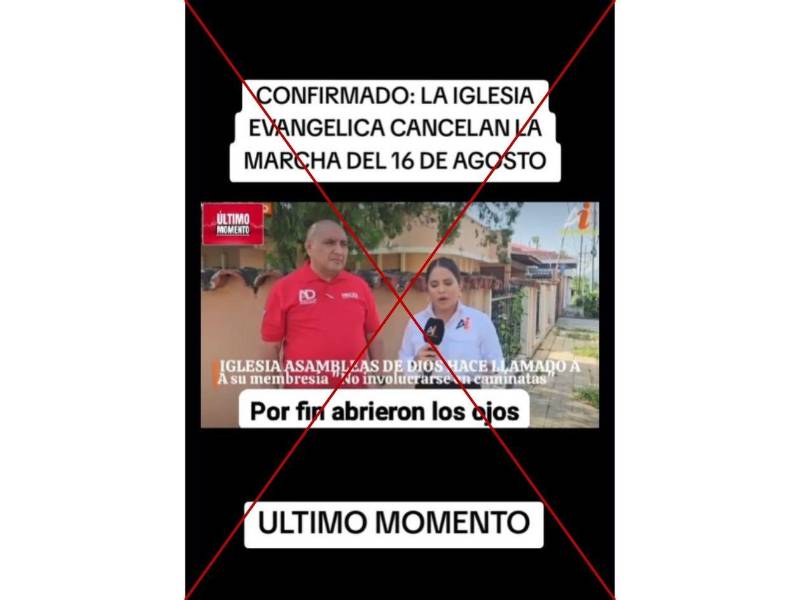 Captura de pantalla a una publicación de TikTok hecha el 8 de agosto de 2025.