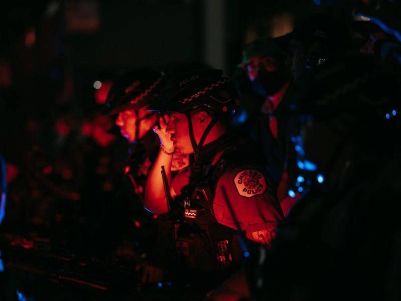 Un escuadrón de agentes de la Policía de Chicago en una imagen de archivo.