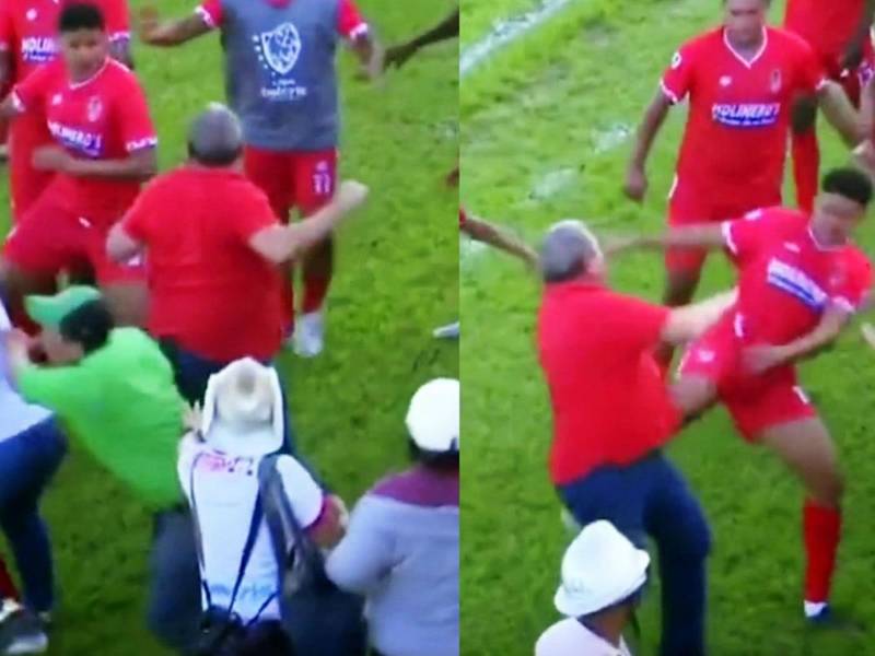 Boris Elencoff, hermano del presidente de la Real Sociedad, entró al campo para agredir a Mauro Reyes y los jugadores defendieron a su entrenador.