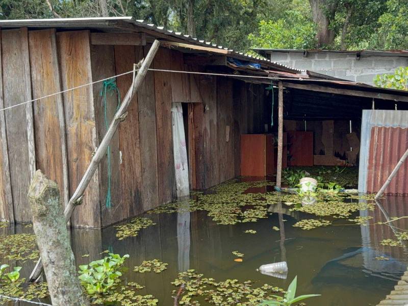 Las viviendas quedaron completamente inundadas. Algunas familias lograron rescatar parte de sus pertenencias y buscar refugio en casas de familiares.