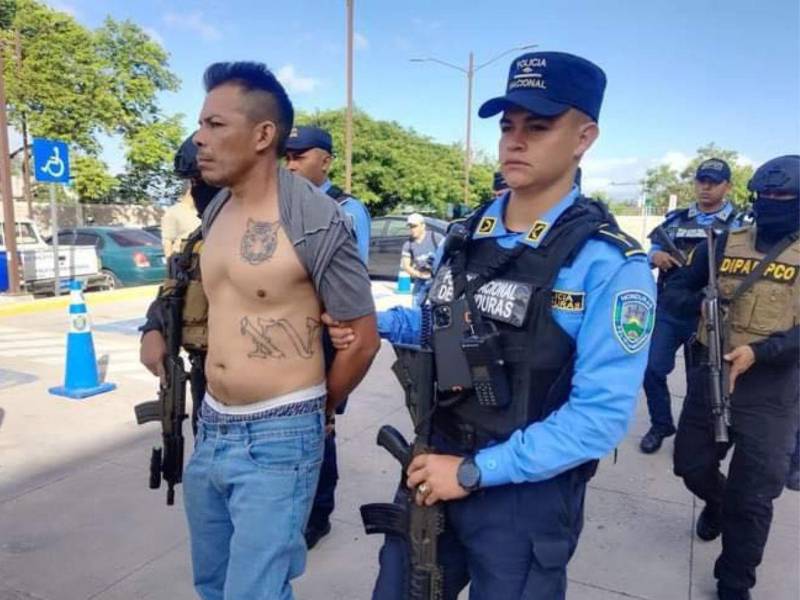 Milton Geovany Muñoz Arteaga fue capturado en la colonia Alameda de Tegucigalpa.
