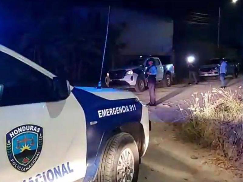 Vista de la escena del crimen en la colonia Satélite.