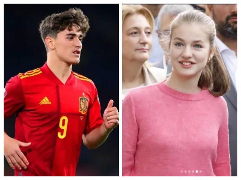Personas cercanas a la Princesa Leonor aseguran que ella es una fan del galán de la Selección de España Gavi.