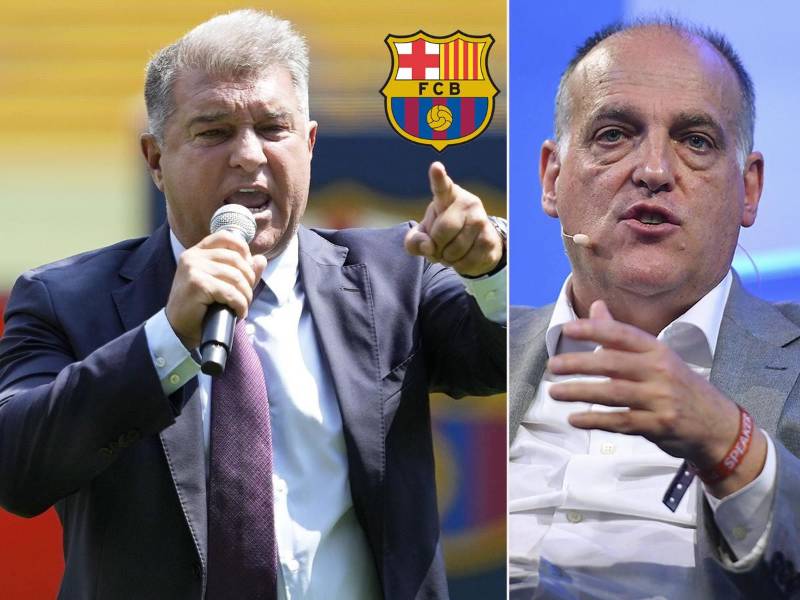 La relación entre el presidente del FC Barcelona, Joan Laporta, y el de la Liga Profesional de Fútbol de España, Javier Tebas, continúa con el resentimiento habitual.