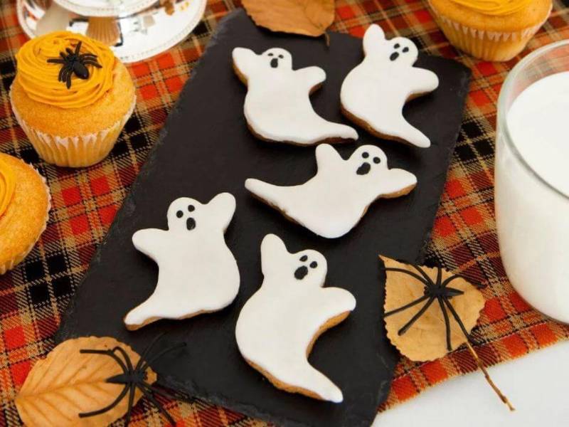 Galletas en forma de fantasma