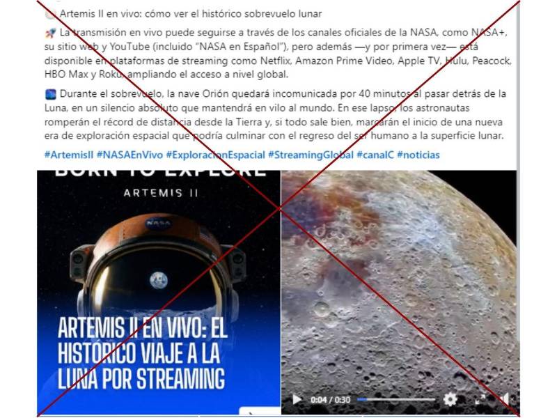 Captura de pantalla a una publicación de Facebook hecha el 7 de abril de 2026.