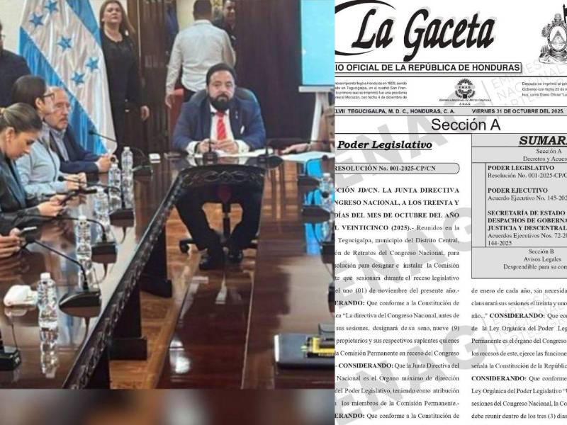 Publican en La Gaceta la instalación de la comisión permanente en el CN