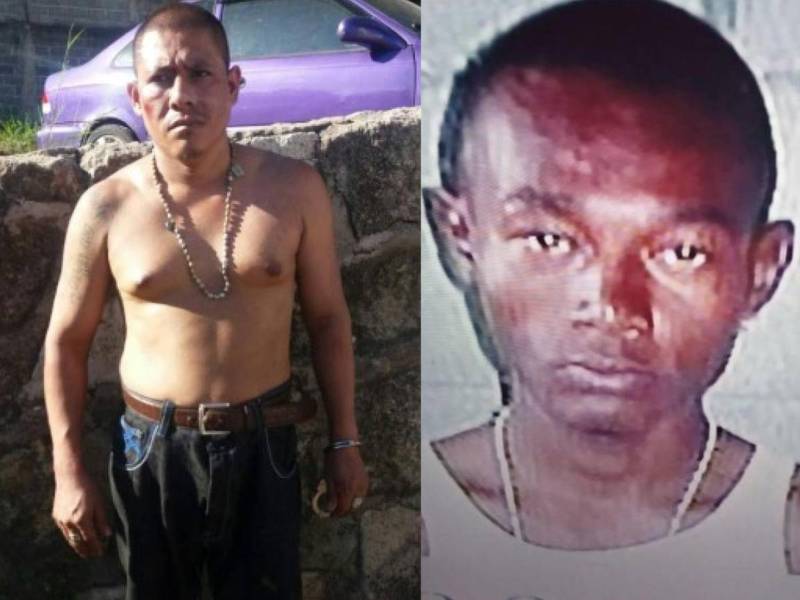 A la izquierda, la fotografía de “el Cuervo” el día que fue capturado en Tegucigalpa, a la derecha la foto que aparece en su DNI.