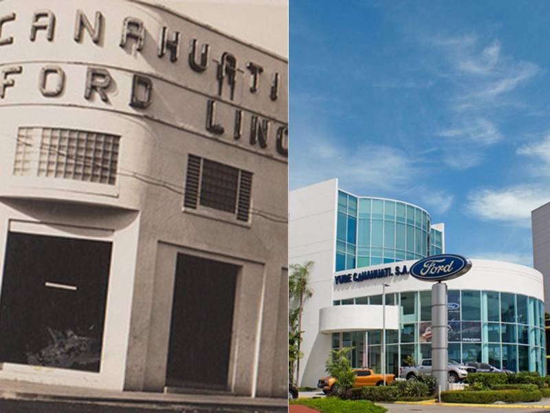 El primer edificio histórico de Yude Canahuati Ford en los años 60, aquí comenzó la exitosa historia de esta empresa pionera en el mercado automotriz hondureño.