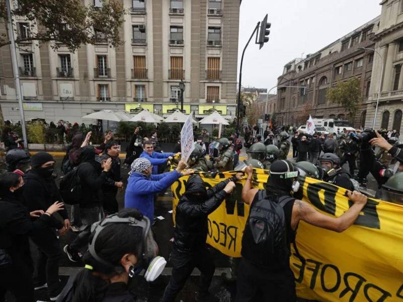 Foto de archivo de protestas estudiantiles.