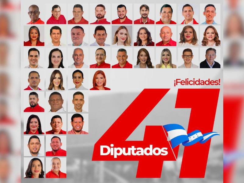 Lista de los diputados liberales electos para el período 2026-2030.