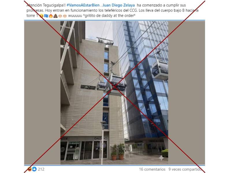 Captura de pantalla a una publicación de Facebook hecha el 18 de marzo de 2026.