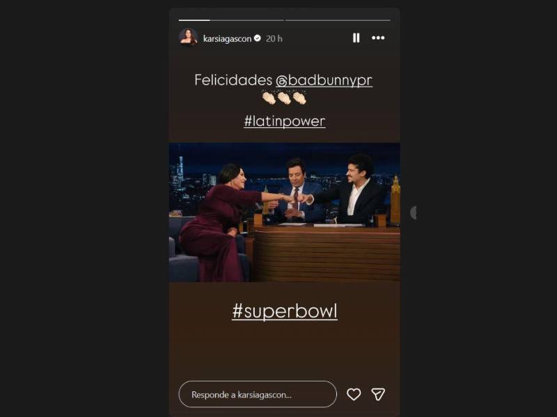 Karla Sofía Gascón crea nueva polémica tras enviar mensaje a Bad Bunny