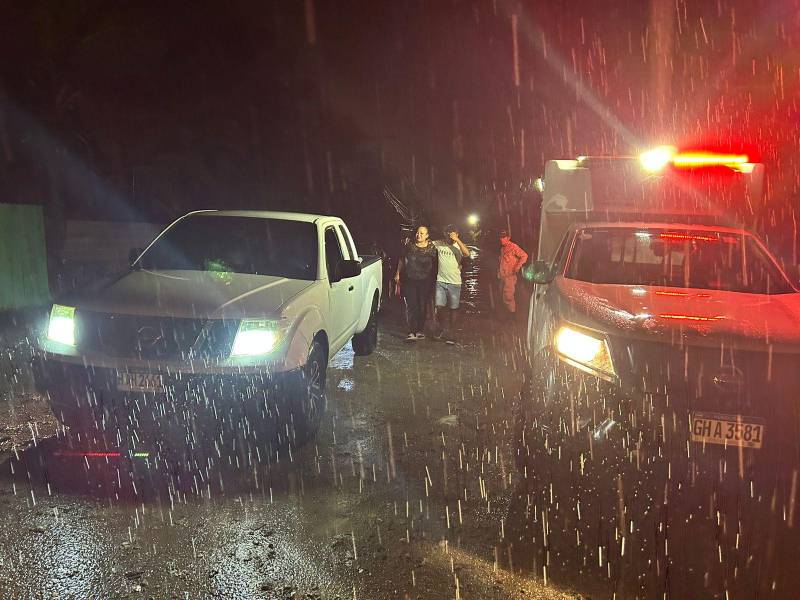 Escena del crimen donde fue asesinado Marco Henderson en Travesía, Puerto Cortés.