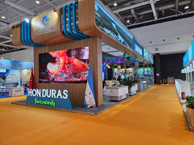 Honduras participa en la Feria de Mariscos en Qingdao, China.