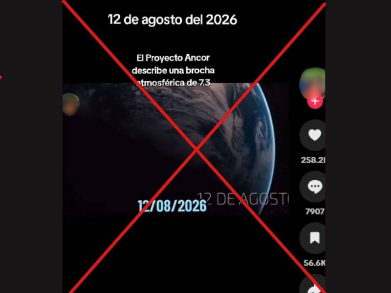 Captura de pantalla a una publicación de TikTok hecha el 12 de agosto de 2026.