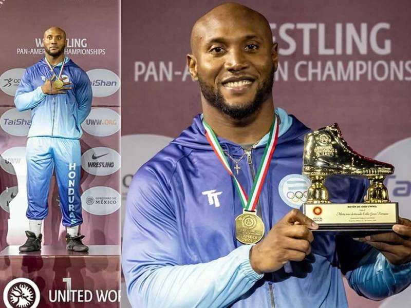 El luchador hondureño Kevin Mejía conquistó la medalla de oro en los Panamericanos de Lucha Grecorromana en Acapulco, México.