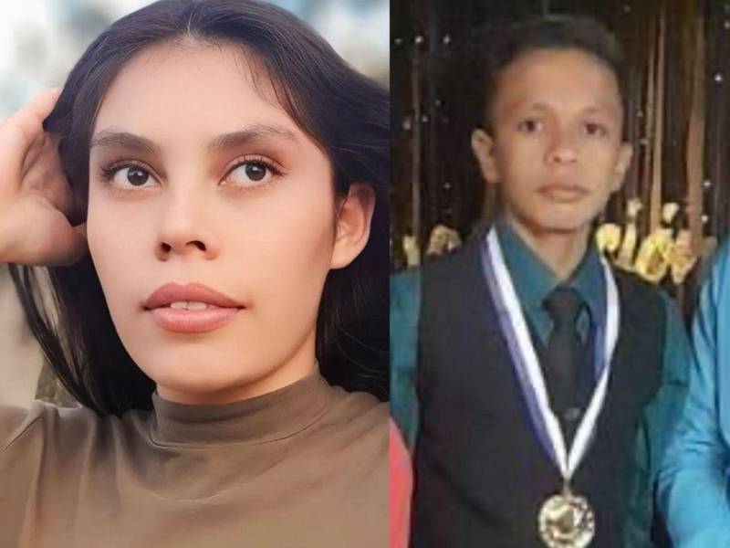 Fotos en vida de Elsa Nohemi Orellana y Josué Daniel Orellana.