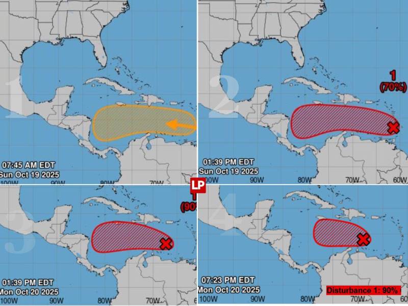 Llega primer frente frío, mientras vigilan la ruta de potencial tormenta Melissa
