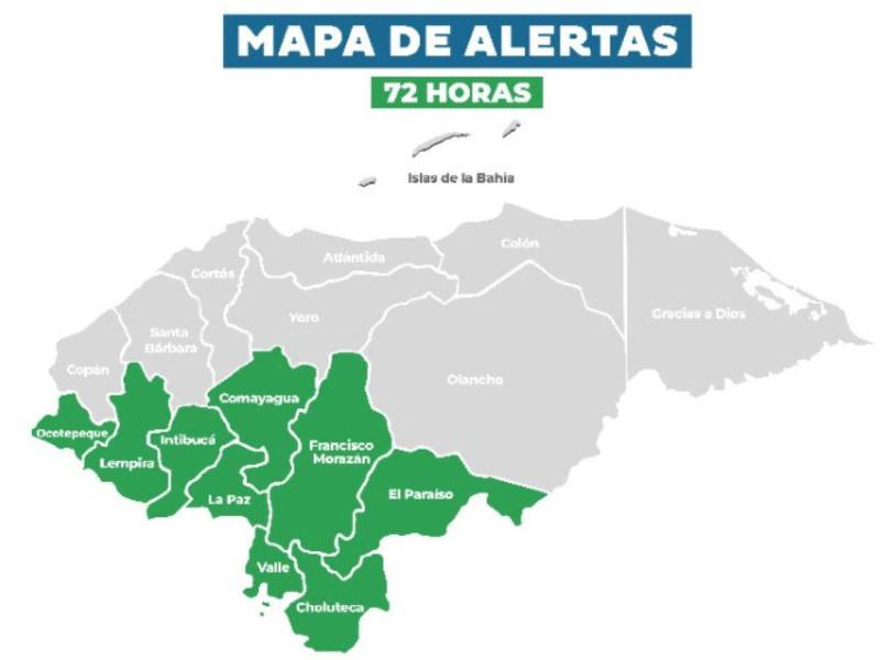 La alerta se declaró por un período de <b>72 horas</b> a partir de las 1:00 p.m. de hoy, lunes 8 de junio de 2026.