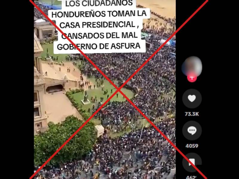 Captura de pantalla a una publicación de TikTok, hecha el 6 de octubre de 2026.