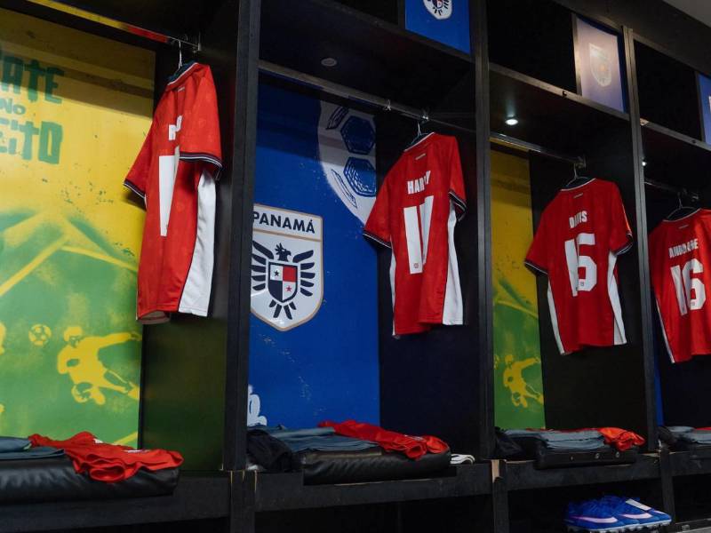 El camerino de la selección de Panamá en el mítico estadio Maracaná.