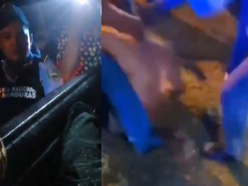 Los supuestos asaltantes fueron llevados por la Policía Nacional tras la captura por los pasajeros.