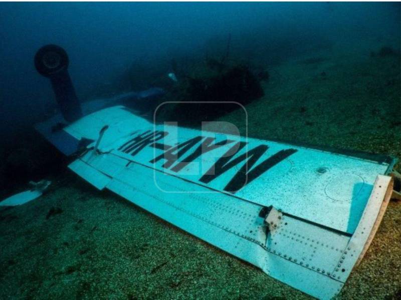 Imagen del ala izquierda de la aeronave