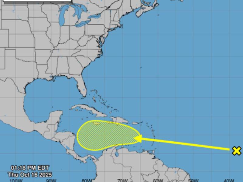 Onda tropical podría fortalecerse en el Caribe.