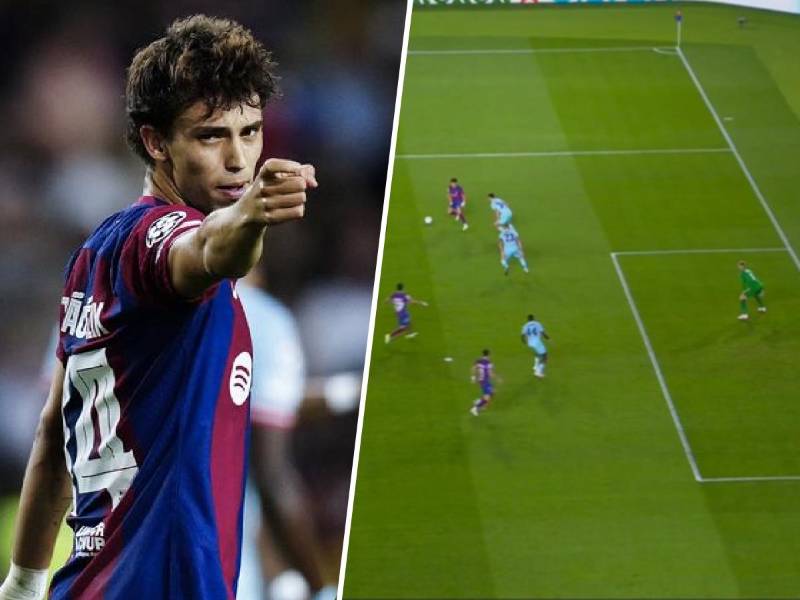 Joao Félix anota el primer gol del Barcelona en la Champions 2023-2024