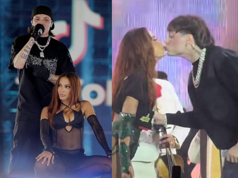 El cantante mexicano Peso Pluma, ha causado revuelo en redes sociales tras protagonizar un romántico beso con la cantante brasileña Anitta. ¡Así pasó!.