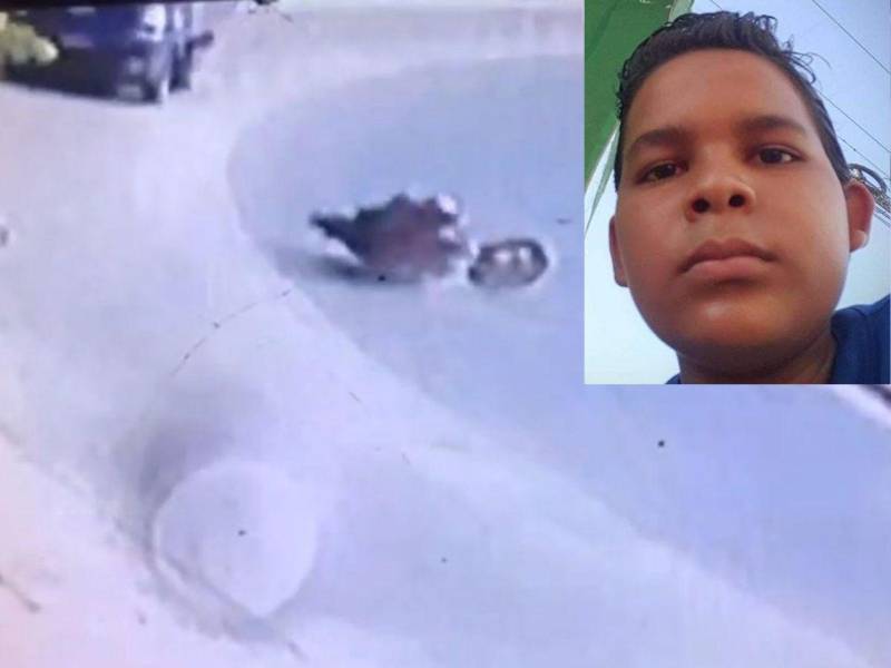 Imágenes del video del momento exacto cuando murió el joven Emerson Erazo.