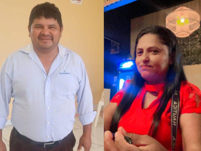 Fotografía de Wilmer Ávila y su esposa Elsy Jackeline Sarmiento.