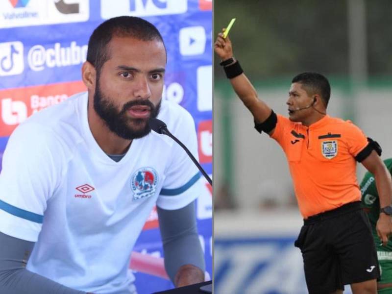 Edrick Menjívar fue consultado en conferencia de prensa sobre el polémico penal a favor del Marathón y se refirió a los árbitros.