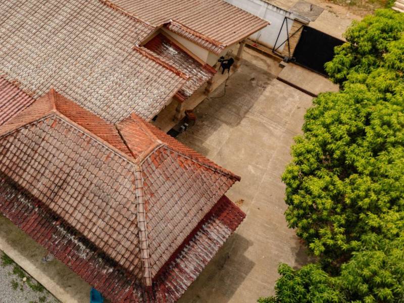 Casa donde ocurrió la matanza y enfrentamiento armado en Corinto.