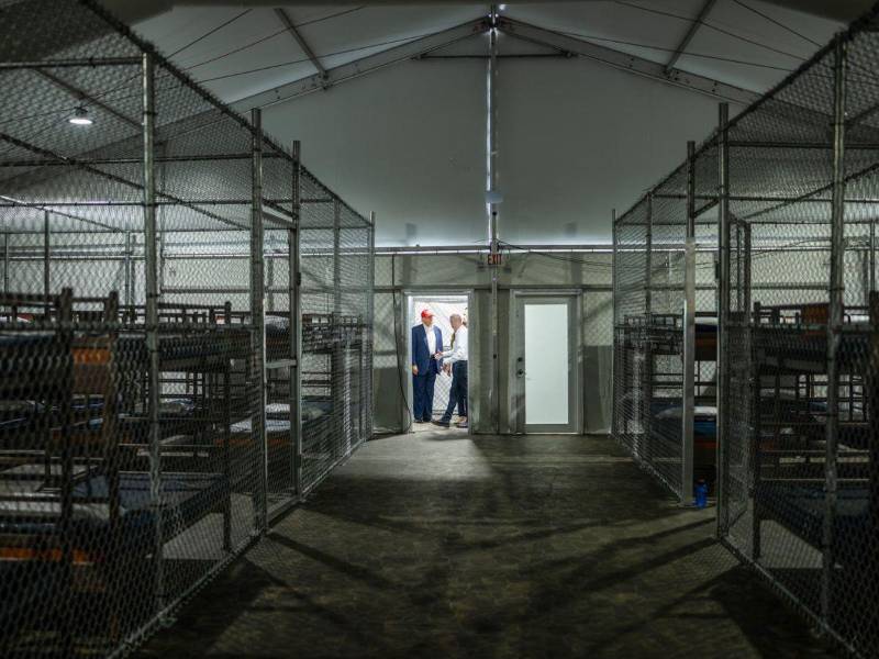 Trump inauguró el polémico centro de detención Alligator Alcatraz el pasado 1 de julio.