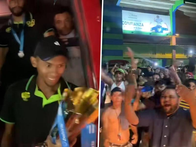 El increíble recibimiento a los Potros en Olancho tras perder la final