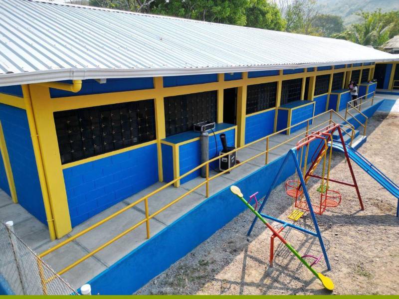 Escuela Marina Yolanda Meléndez en la colonia Getsemani, El Progreso, Yoro.