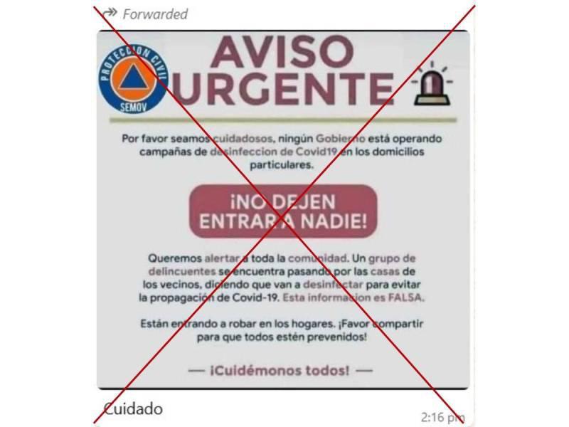 Captura de pantalla a un mensaje de WhatsApp hecho el 8 de agosto de 2025.