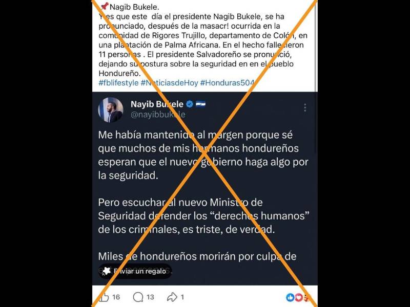 Captura de pantalla a una publicación de Facebook hecha el 22 de mayo de 2026.