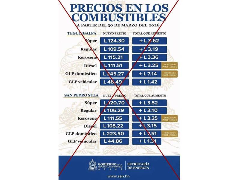 Captura de pantalla a una publicación de Facebook hecha el 30 de marzo de 2026.