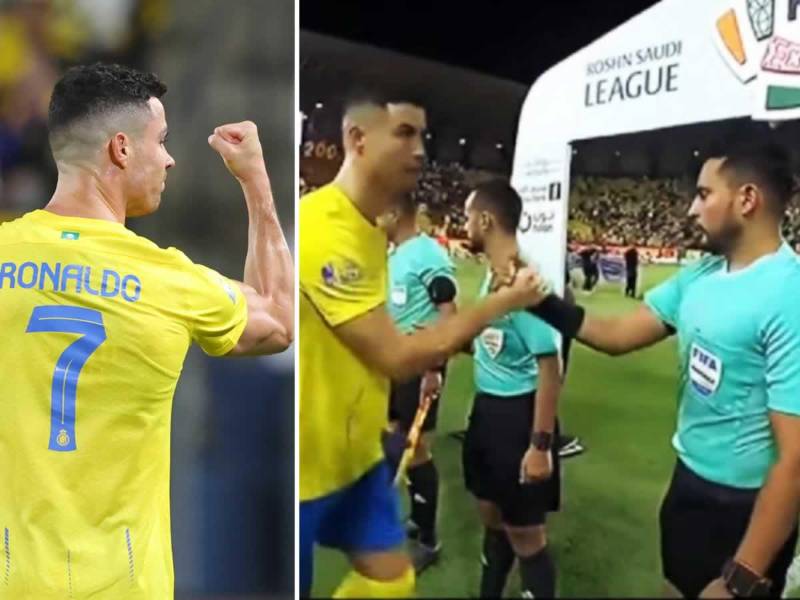 El árbitro hondureño Saíd Martínez pitó un partido de Cristiano Ronaldo, le anuló dos goles, pero el portugués tuvo su revancha y marcó un golazo de tiro libre para el triunfo del Al Nassr (2-1) contra el Damac en la Liga Profesional de Arabia Saudita.