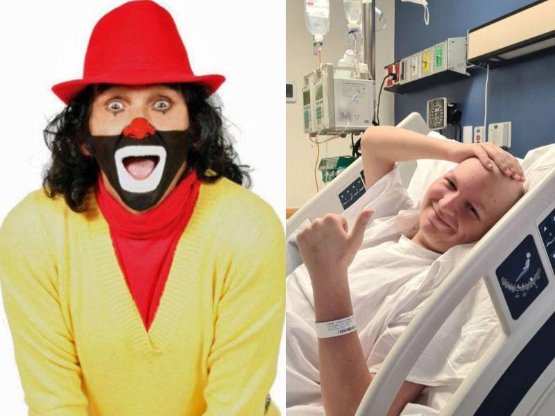 Cepillín y su nieto Eduardo González.