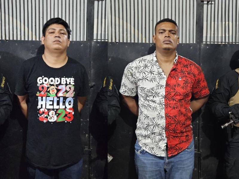 La Dipamco presentó a los presuntos implicados en la Jutosa, Choloma, Cortés.