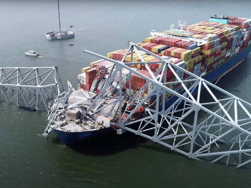 Seis trabajadores mueren en el puente Francis Scott Key en Estados Unidos.