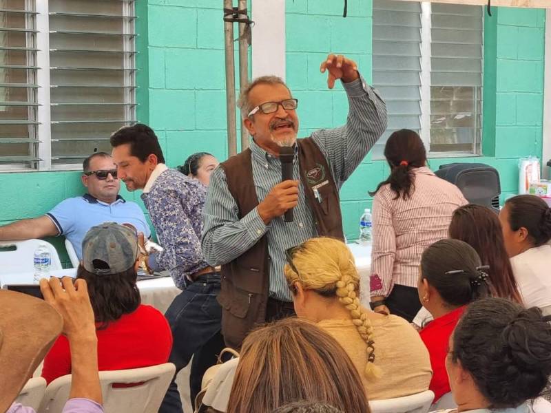 El titular del Codeh, Hugo Maldonado, hablando a los presentes.
