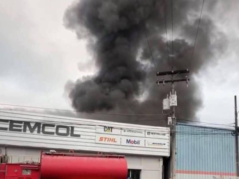 Imágenes del siniestro.