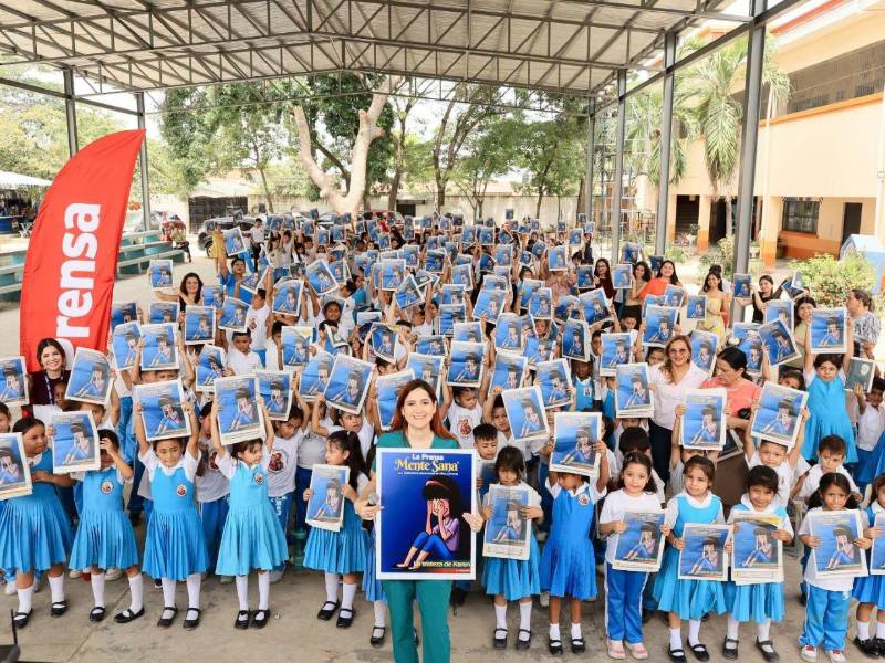 Estudiantes del centro de educación básica Hogar San José celebran la segunda visita de Mente Sana.