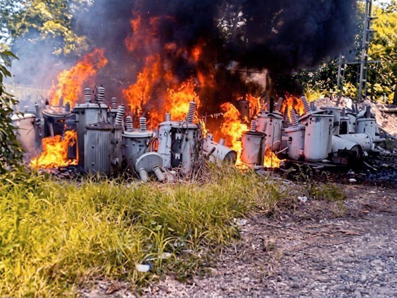 Alarma en La Ceiba por incendio en plantel abandonado de la Enee.