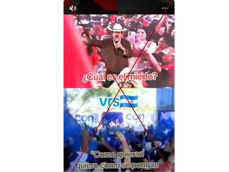 Captura de pantalla tomada a una publicación de TikTok el 22 de diciembre de 2025.